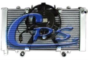 CPS aluminium radiator with fan
